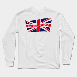 God Save The King! (England / Great Britain / United Kingdom / Wave) Long Sleeve T-Shirt